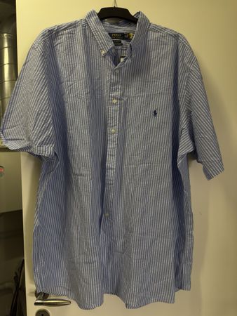 Neues hellblaues Polo Ralph Lauren Hemd, Gr. 3XLT
