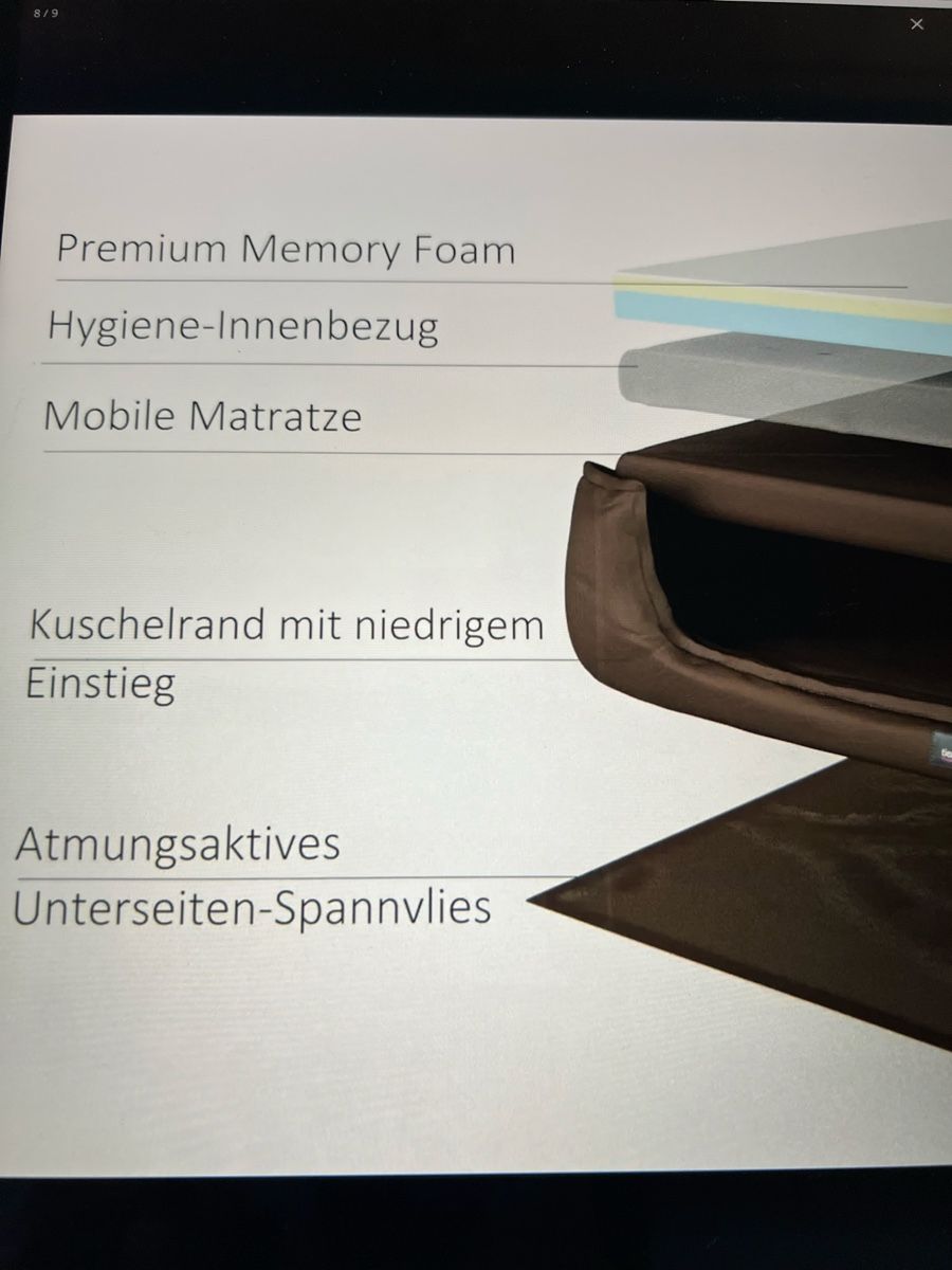 Liege- & Schlafplätze: Hundebett orthopädisch Goofy – Gebraucht aus Betschwanden von Dognose 7