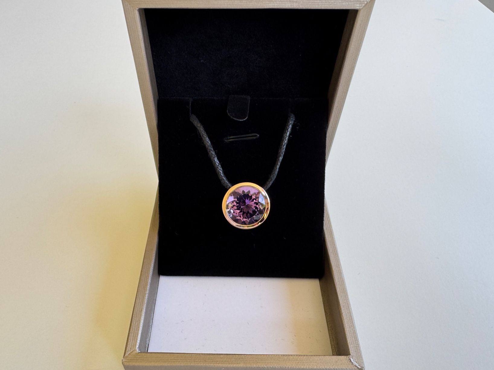 Anhänger: Pendentif en Or Rose 18ct., Améthyste. – Gebraucht aus Geneve von iBest 4