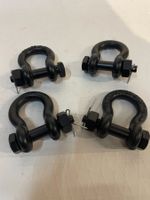 4er Set Schäkel 1t 3/8" SB schwarz neu   (A75)