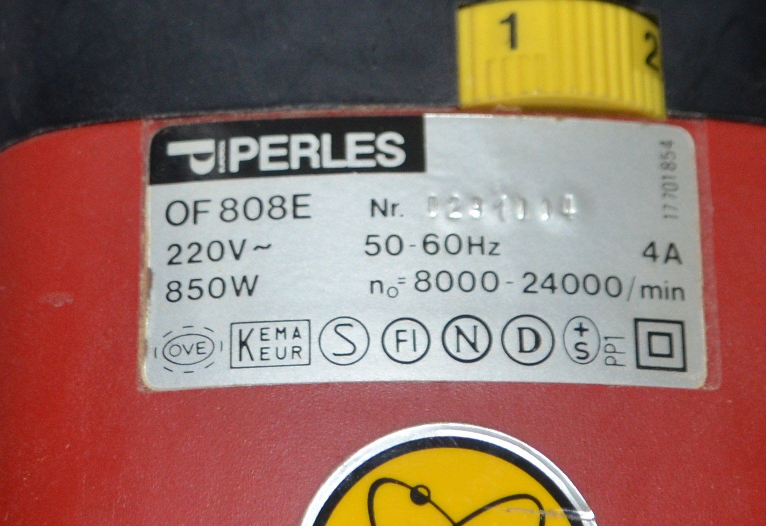 Alle Maschinen: Perles OF 808E Oberfräse / Défonceuse – Gebraucht aus Collonges von arashee 4