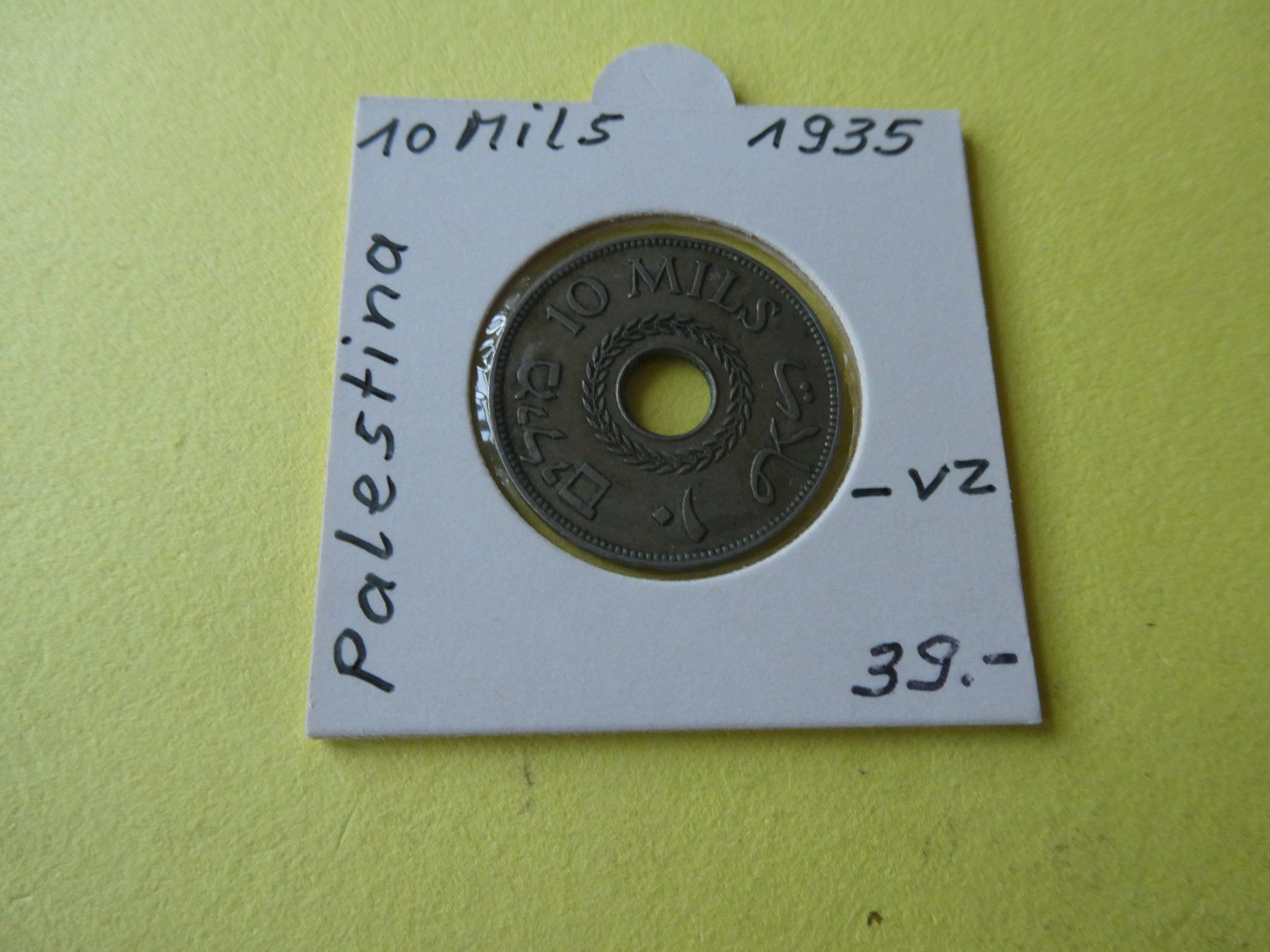 Tutti le monete: Palästina 1935, 10 Mils – Usato da Hinterforst venduto da Rohusri