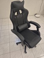 Neuer Gamer Stuhl Gaming Chair Schwarz inkl. Kissen