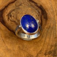 Silberring Lapis la Chnebu Gr.64