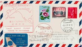 Japan 1969, erster Panam Direktflug Tokyo-Fairbanks