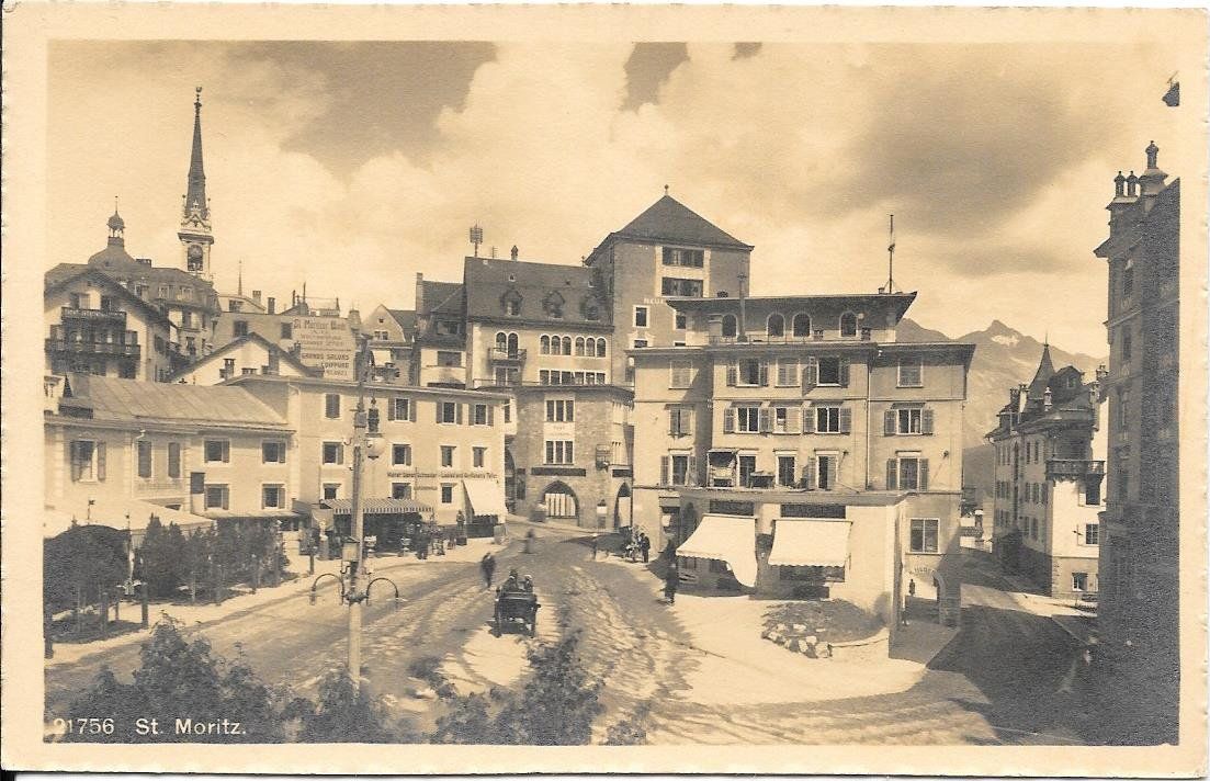 Cartoline postali: Alte Ansichtskarte von St. Moritz, Graubünden, Schweiz. – Usato da Eschlikon TG venduto da supermuratori
