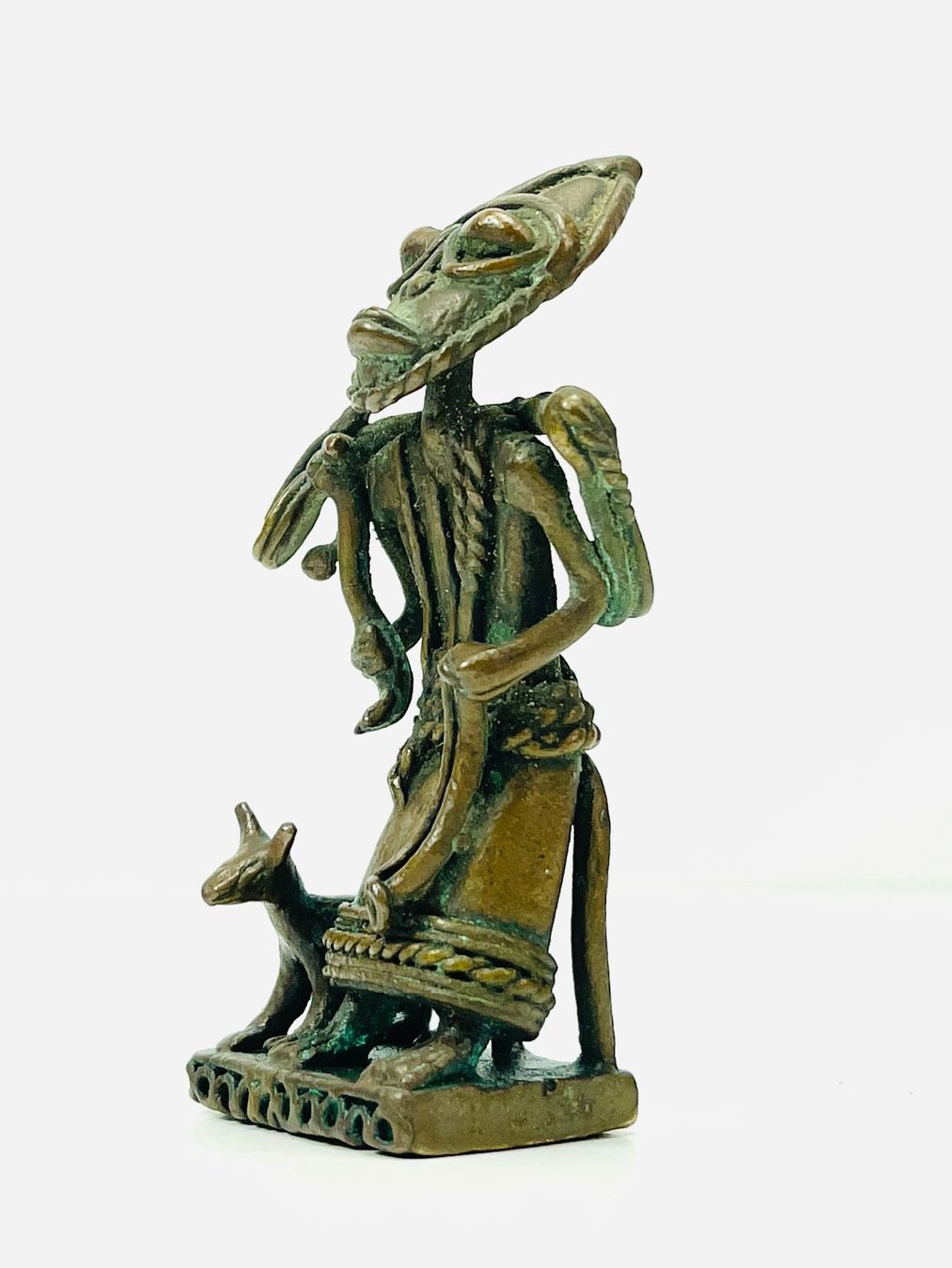 Figuren: Afrikanische Messing/Bronze Figur mit Hund – Gebraucht aus Zürich von Arche_Brockenhaus 3