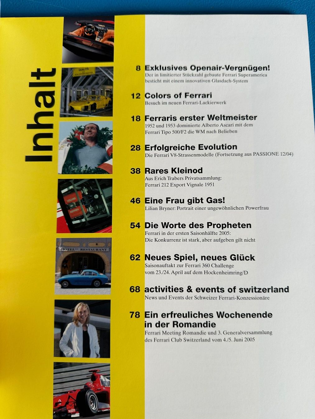 Riviste & Magazine: Ferrari  Heft  Passione  No. 13 / 05 – Usato da Boswil venduto da pavo1 2
