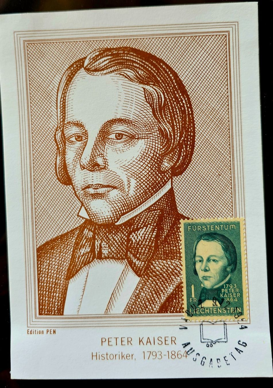 Alle Briefmarken: FL - MAX-Karte, 1964, Editions PEN ! – Neu (gemäss Beschreibung) aus Les Valettes von Nuba1