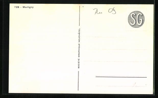 Cartoline postali: AK Martigny, Vue Générale – Usato da Berlin venduto da bartko-reher 1