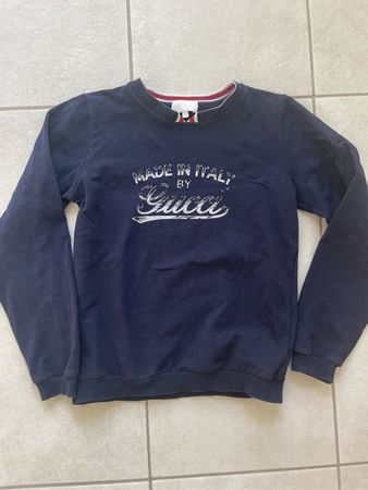Gucci Pullover, dunkelblau, Made in Italy, Gr. 10 (146/152)
