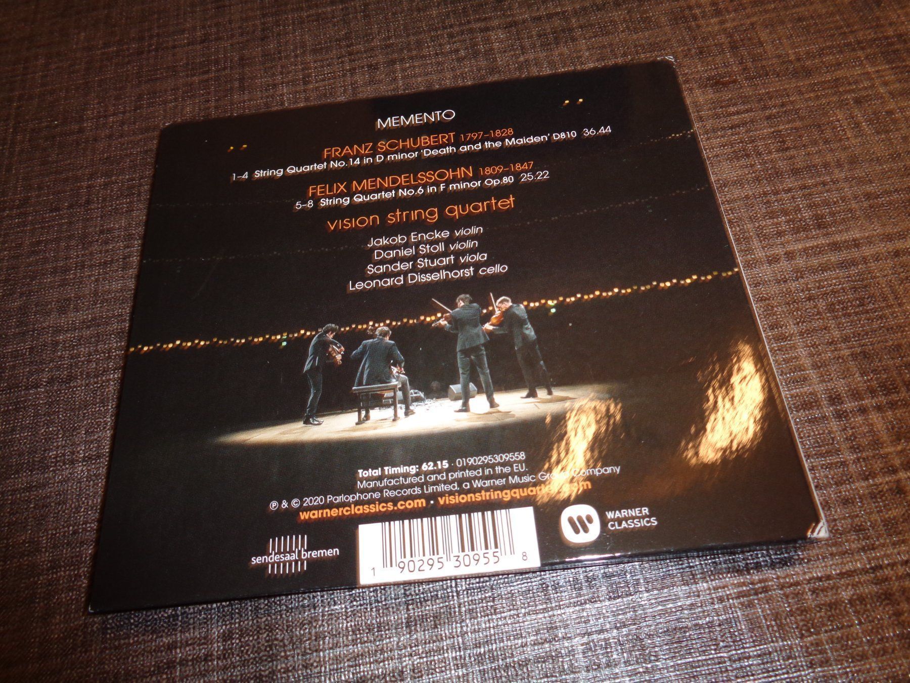 CDs: Vision String Quartet - Memento CD – Gebraucht aus Olten von Disc-Ausverkauf 1