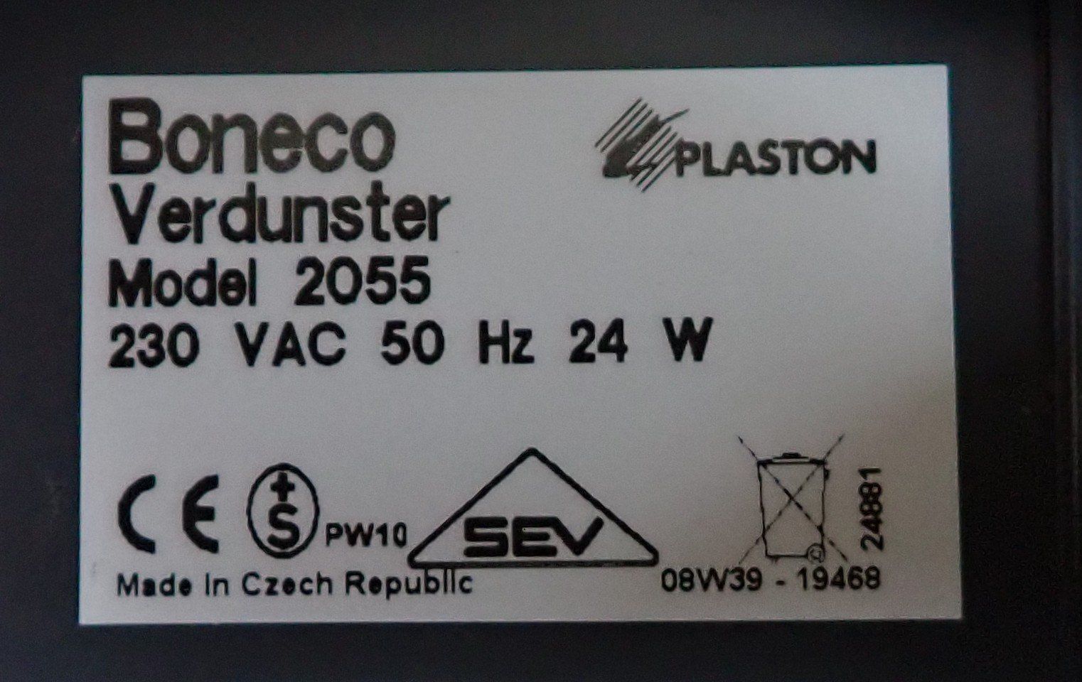 Boneco Umidificatori d'aria: Luftbefeuchter / Luftwäscher von  Boneco Model 2055 – Usato da Lömmenschwil venduto da ritalin01 8