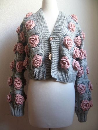 Jaquette granny crochet en taille 38-40CH neuve!