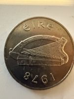 Irland 10 Pence 1978 – Éire – Lachs – Original Weltmünze