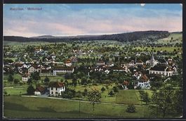 AK Menziken, Mitteldorf mit Kirche