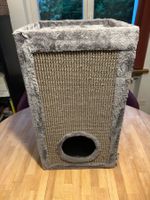 Katzenbaum/-turm flauschig grau