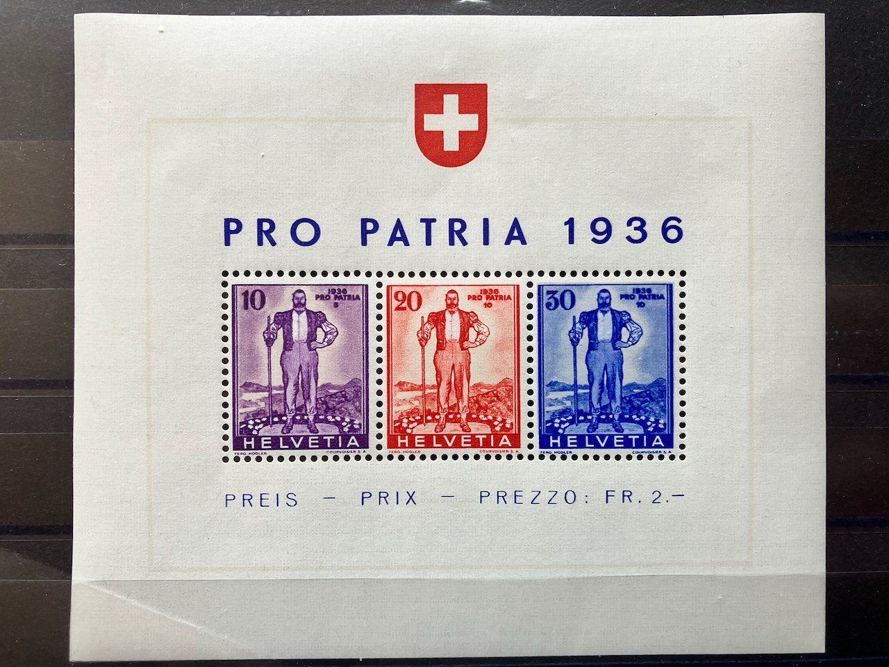 Tutti i francobolli: Sonderblock Pro Patria 1936 postfrisch – Usato da Nesslau venduto da andi_hon