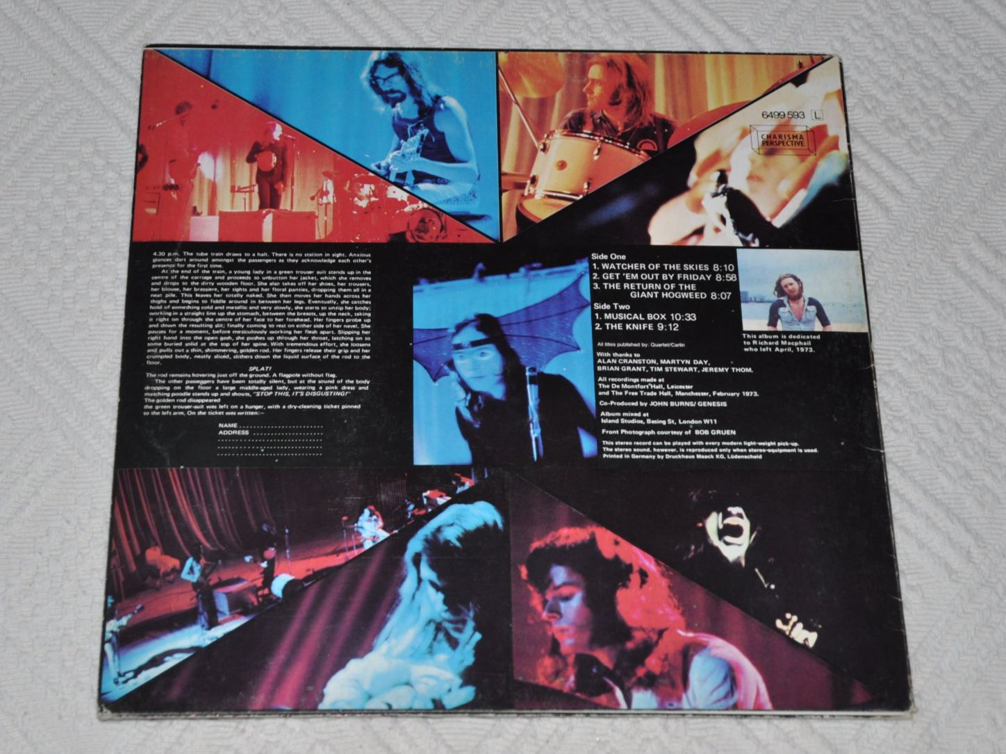 Dischi in vinile: LP Genesis - Live - 1973 – Usato da Boll venduto da Theodora15 1
