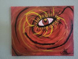leinwandbild Das Feuerauge