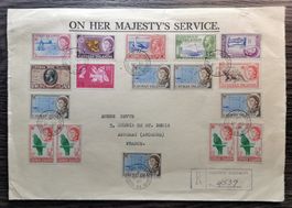 TR66 Enveloppe + Timbre Cayman Islands 1965 / Rare Ensemble