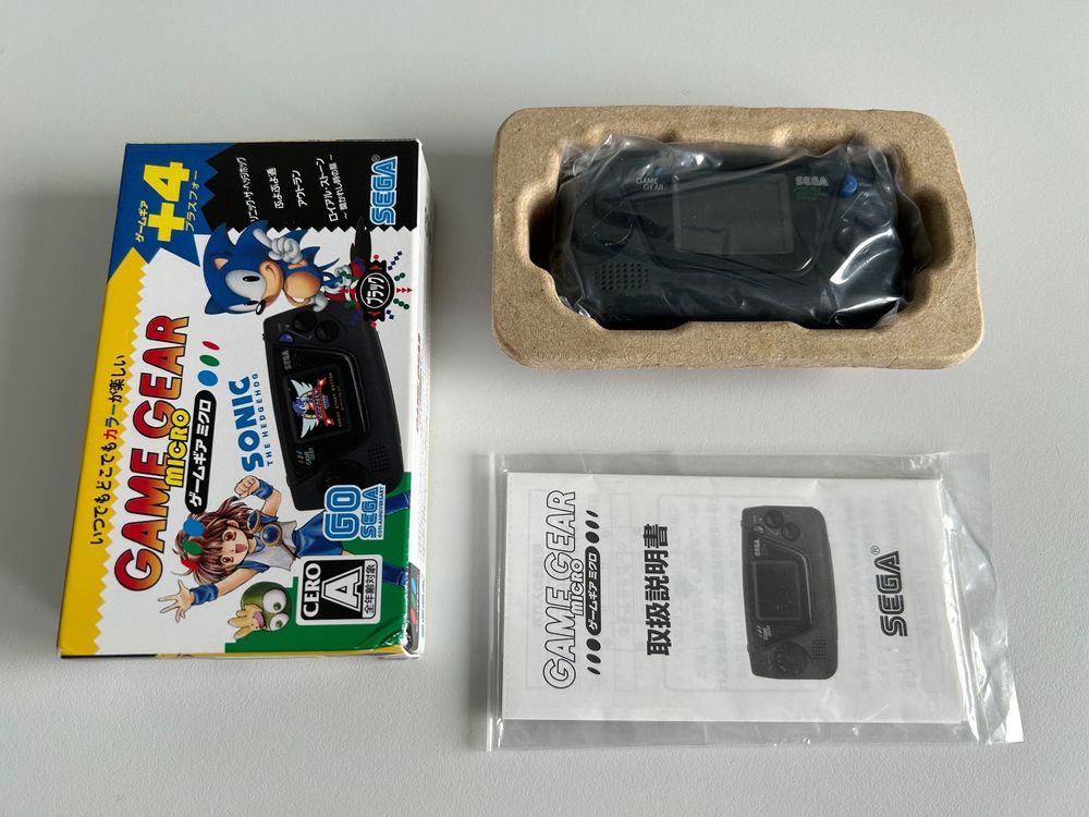 Jeux Sega Game Gear Micro Mini rouge 4 collection préchargés Japon