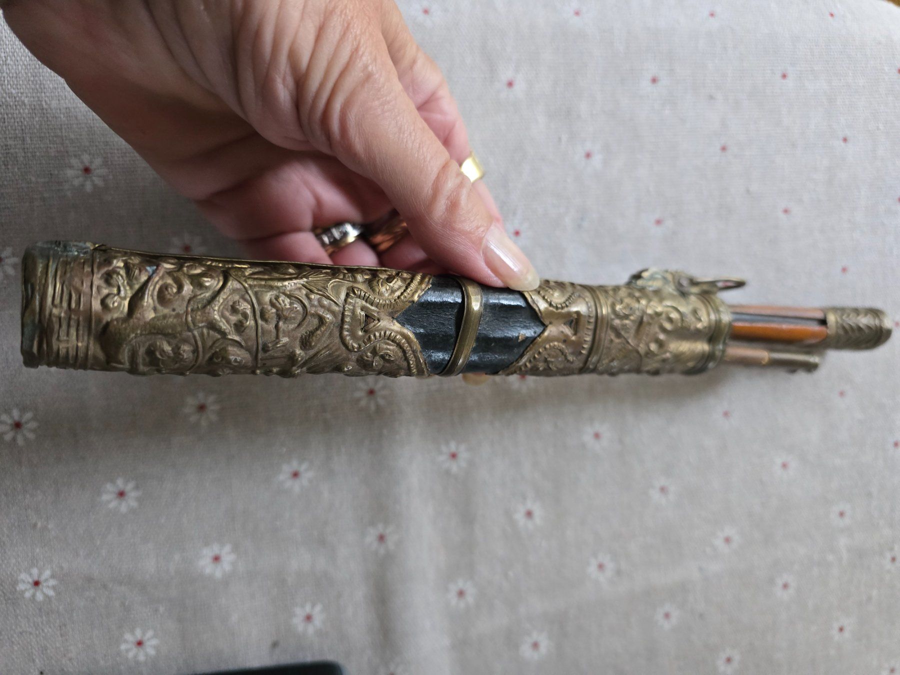 Set di posate: Antikes chinesisches Reiseset oder Set - Essstäbchen, Messer – Usato da Bottmingen venduto da sandy_2 2