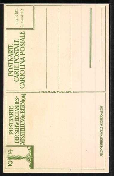 Ansichtskarten: sign. W. von May: Bern, Schweiz. Landes- – Gebraucht aus Berlin von bartko-reher 1