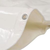 Bâche 650 g / m² 4 x 8 m Blanc