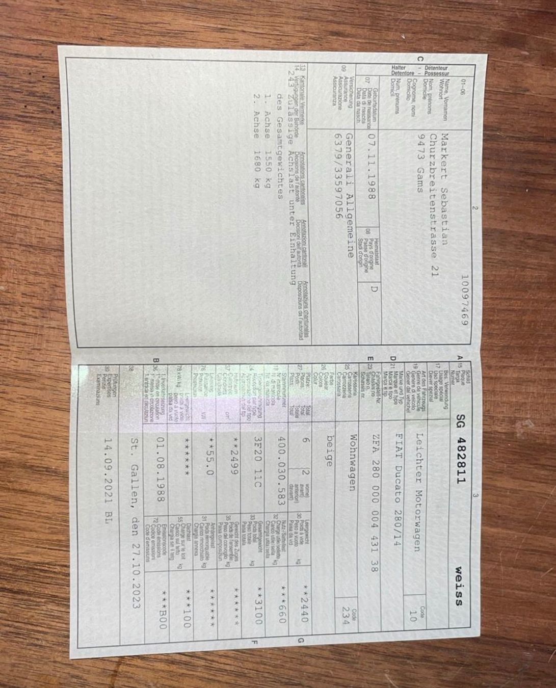 Fiat Veicoli da campeggio: Fiat Ducato 280 Wohnmobil – Usato da Gams venduto da Basti788 9
