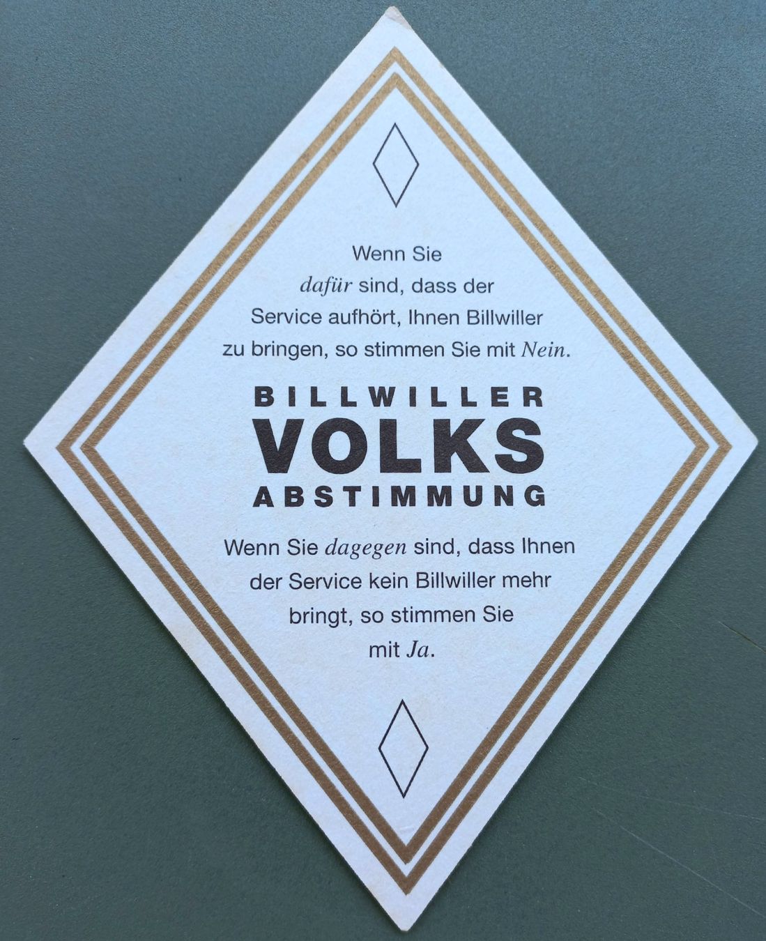 Sottobicchieri: Bierdeckel - Billwiler - CH – Usato da Niederuzwil venduto da lubimaja