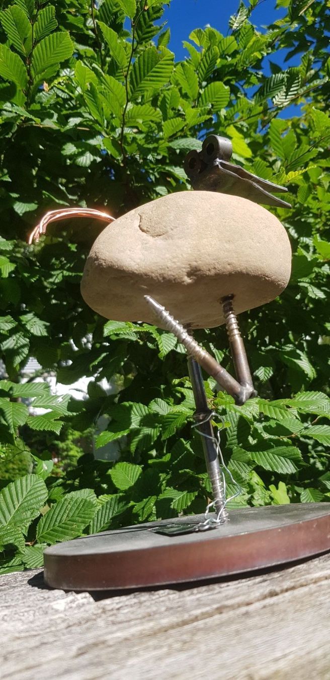 Skulpturen & Statuen: Metall Stein Vogel – Gebraucht aus Schaffhausen von beny06 6
