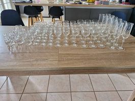 58 Verres en cristal baccarat, soit Fr. 10.00 le verre