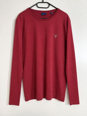 GANT Langarmhemd in Burgunderrot XL 42