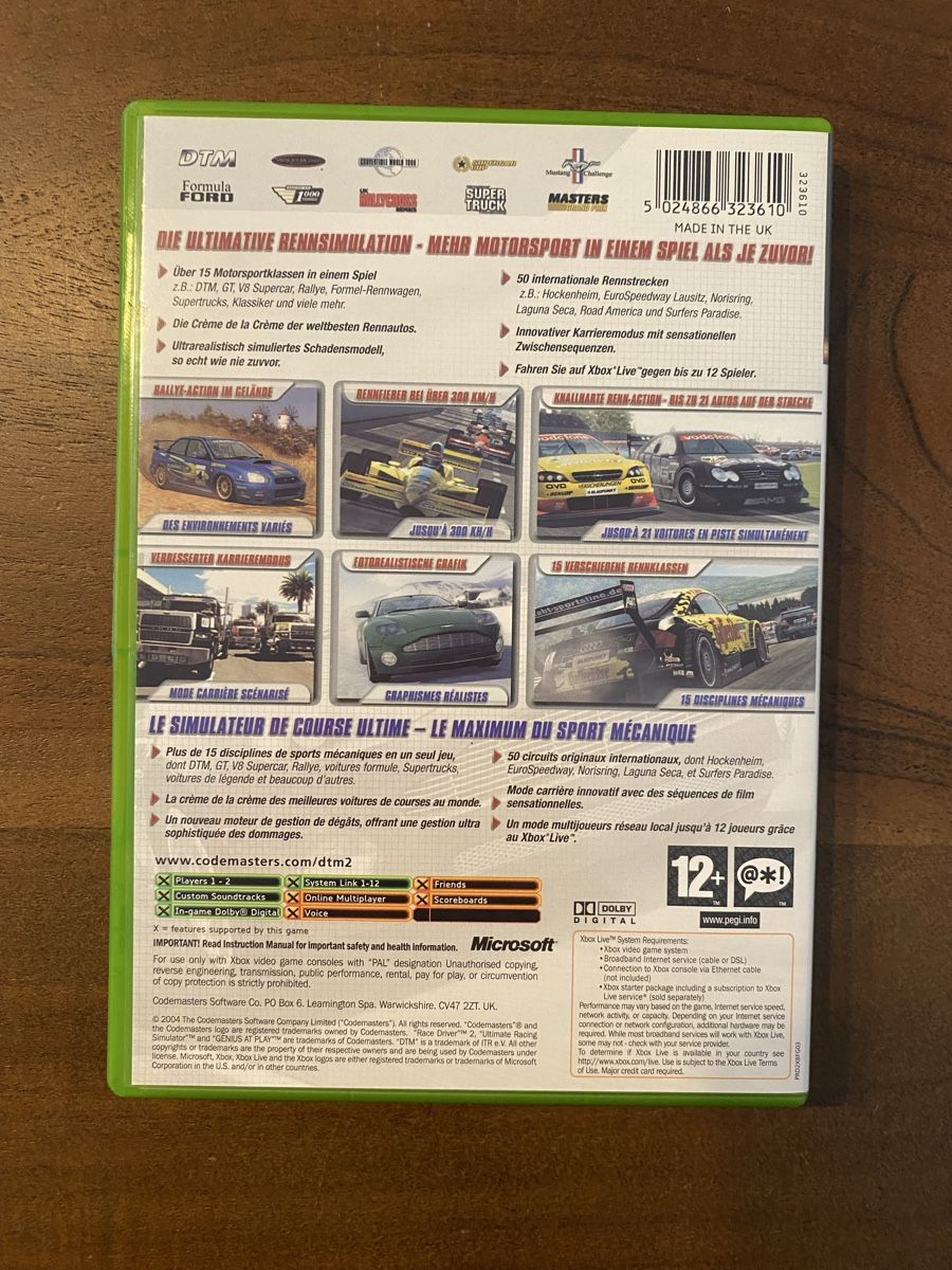 Microsoft Giochi: DTM Race Driver 2 für Xbox – Usato da Thunstetten venduto da Virus_33 2