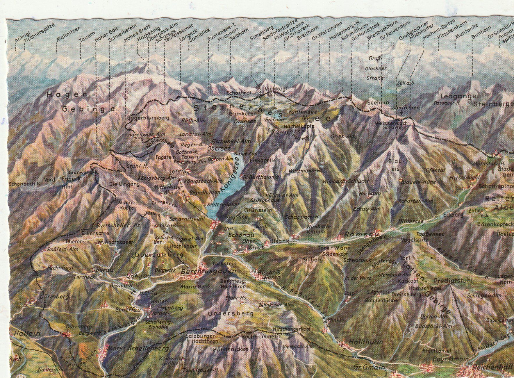Cartoline postali: Panorama  Bad Reichenhall – Usato da Lumbrein venduto da made02