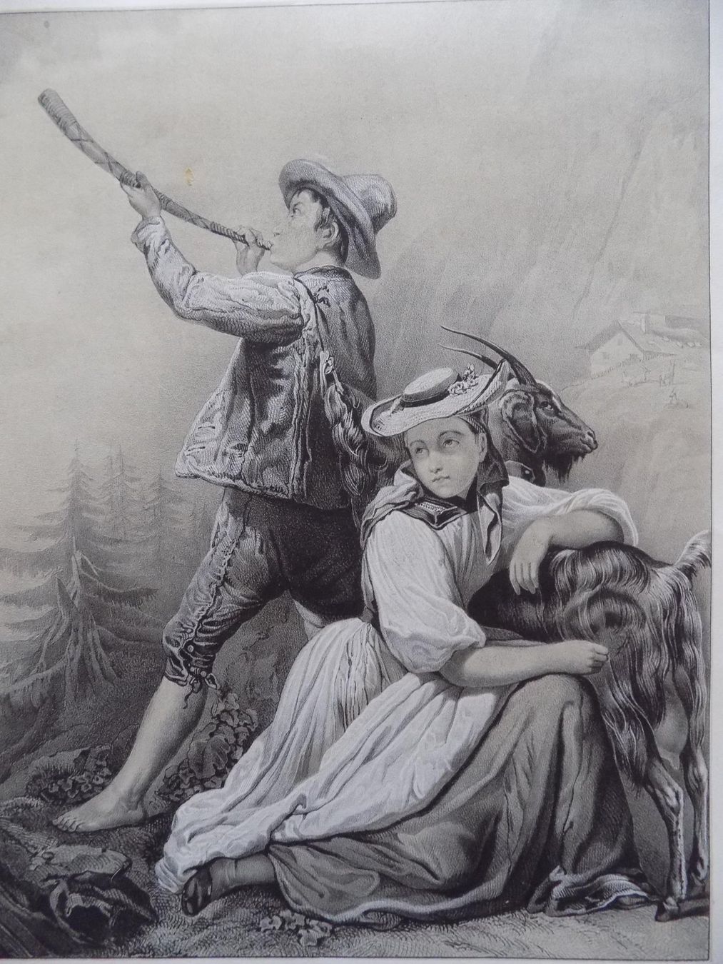 Gravures: Der Ziegenhirte Meiringen – D'occasion à Risch par Antikfee 1