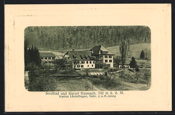 Ansichtskarten: Läufelfingen, Kurhotel Soolbad Ramsach, – Gebraucht aus Berlin von bartko-reher