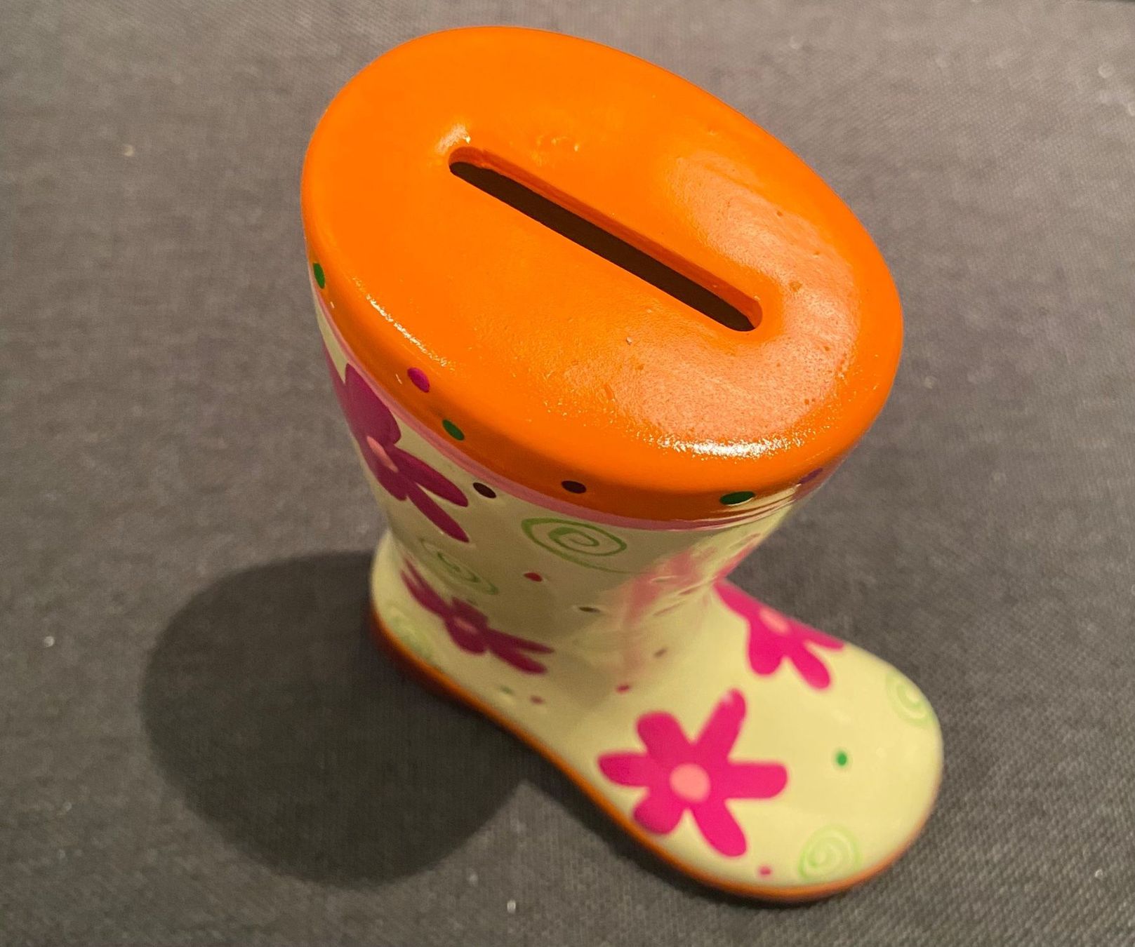 Salvadanai: Sparkasse Kässeli Stiefeli NEU orange pink – Nuovo e nell'imballaggio originale da Rickenbach b. Wil venduto da sunneschii_ 3