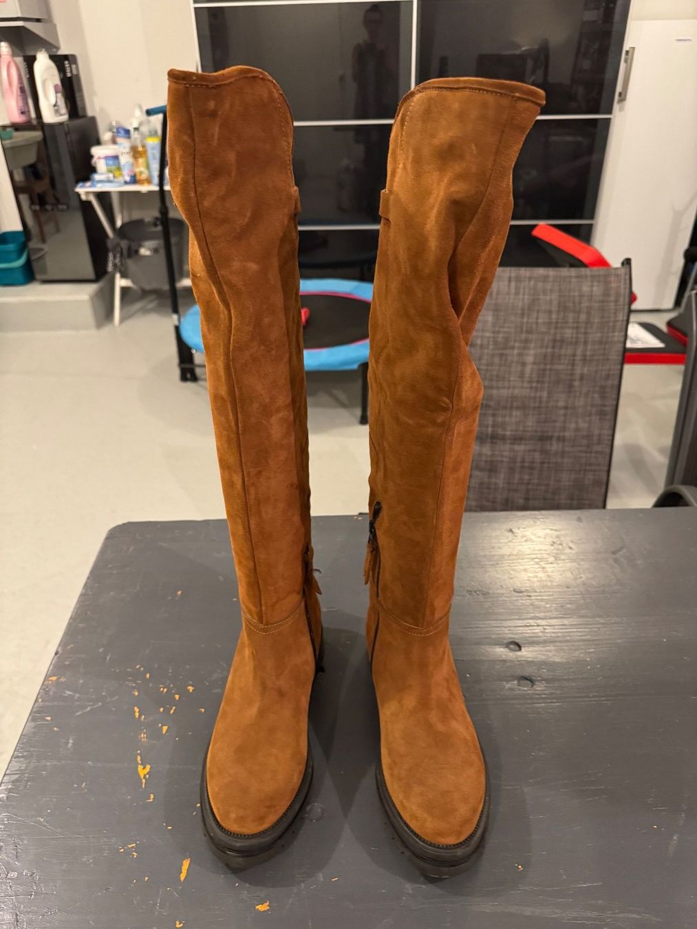 Chaussures femmes: Stiefel, Grösse 40, Farbe Cognac – D'occasion à Rorschacherberg par beeechen