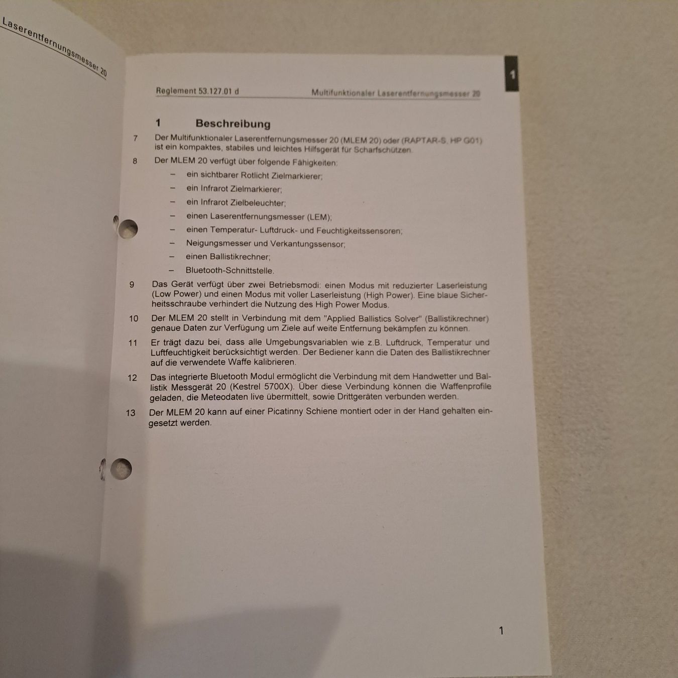 Libri: Multifunktionaler Laserentfernungsmesser 20 – Nuovo (secondo la descrizione) da Gipf-Oberfrick venduto da Mig_29 1