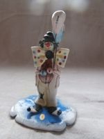 italienische Keramik  Figur Lino Zampiva Clown mit Ballons