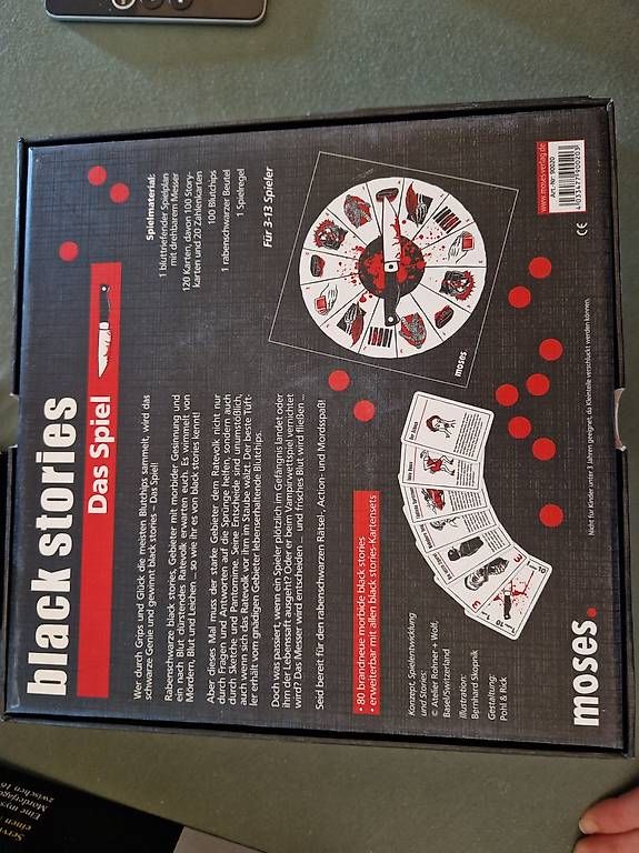 Spiele: Brettspiel black stories - Das Spiel – Gebraucht aus Winterthur von aal_s5hf 1