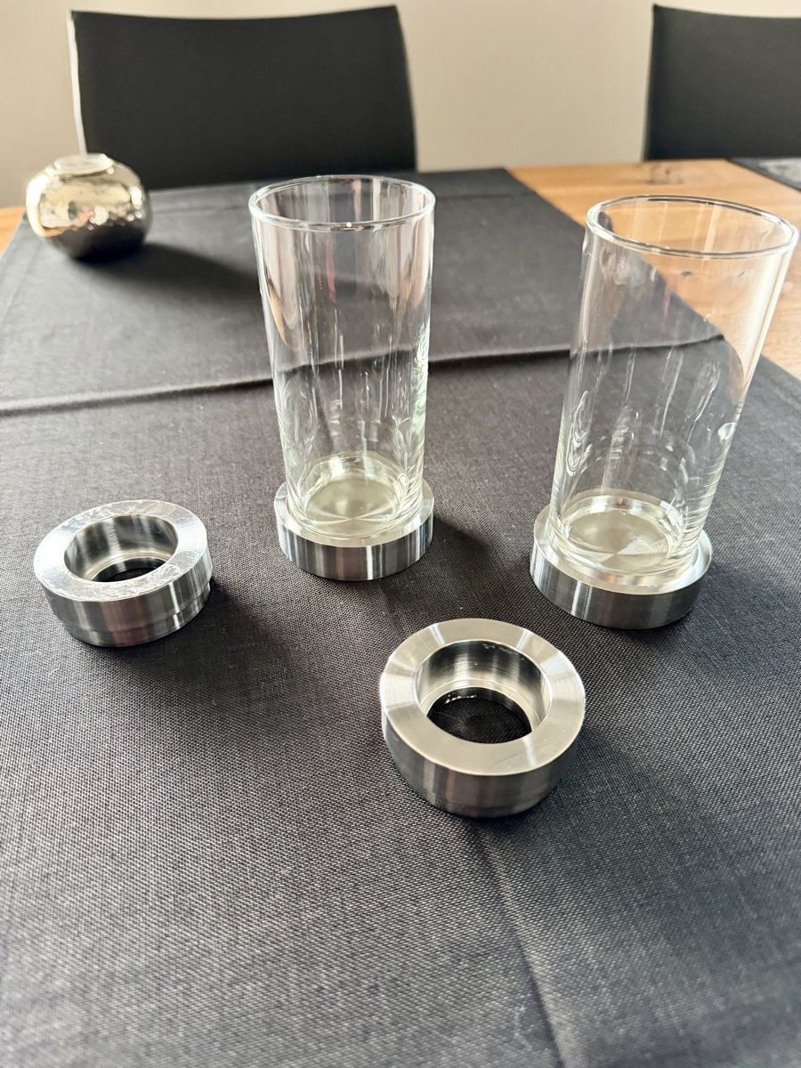 Portacandele: Mono Design Vase und Kerzenständer - 2er Set – Usato da Bolligen venduto da freefactory 3