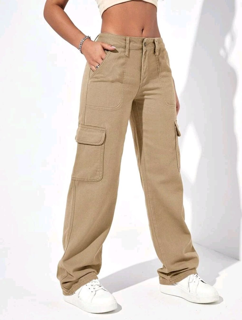 Jeans: Cargo Jeans Gr. XS grün oder beige (VERSAND möglich) – Neu und originalverpackt aus St.Peterzell von the2ndchance 3