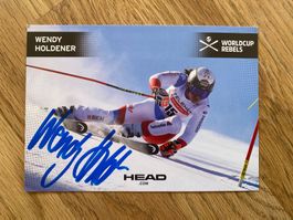 HEAD Autogrammkarte: Wendy Holdener