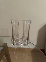 2 Stück Acryl Klar Blumenvase Klein