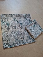 2x Kissenbezüge @home 60x60 cm grau blau florales Muster