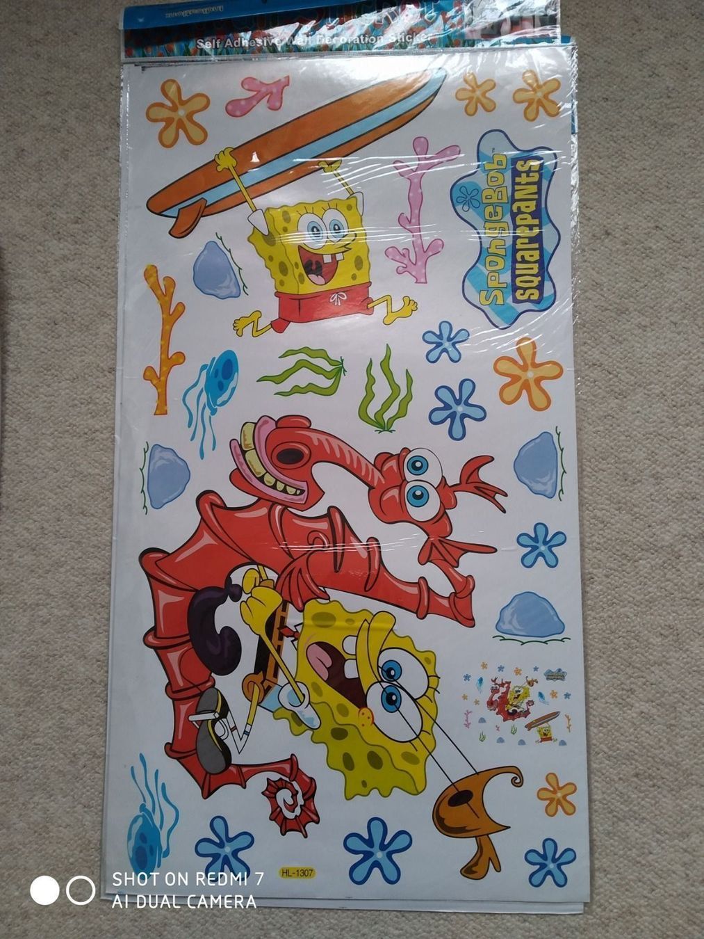 Carte collezionabili: Wandsticker div. Motive Spongebob – Nuovo e nell'imballaggio originale da Vogelsang AG venduto da miinlade 1