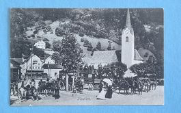 Flüelen - Bahnhof - Kutschen - 1907
